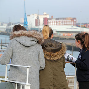 Education Destination students on Isle of Wight ferry